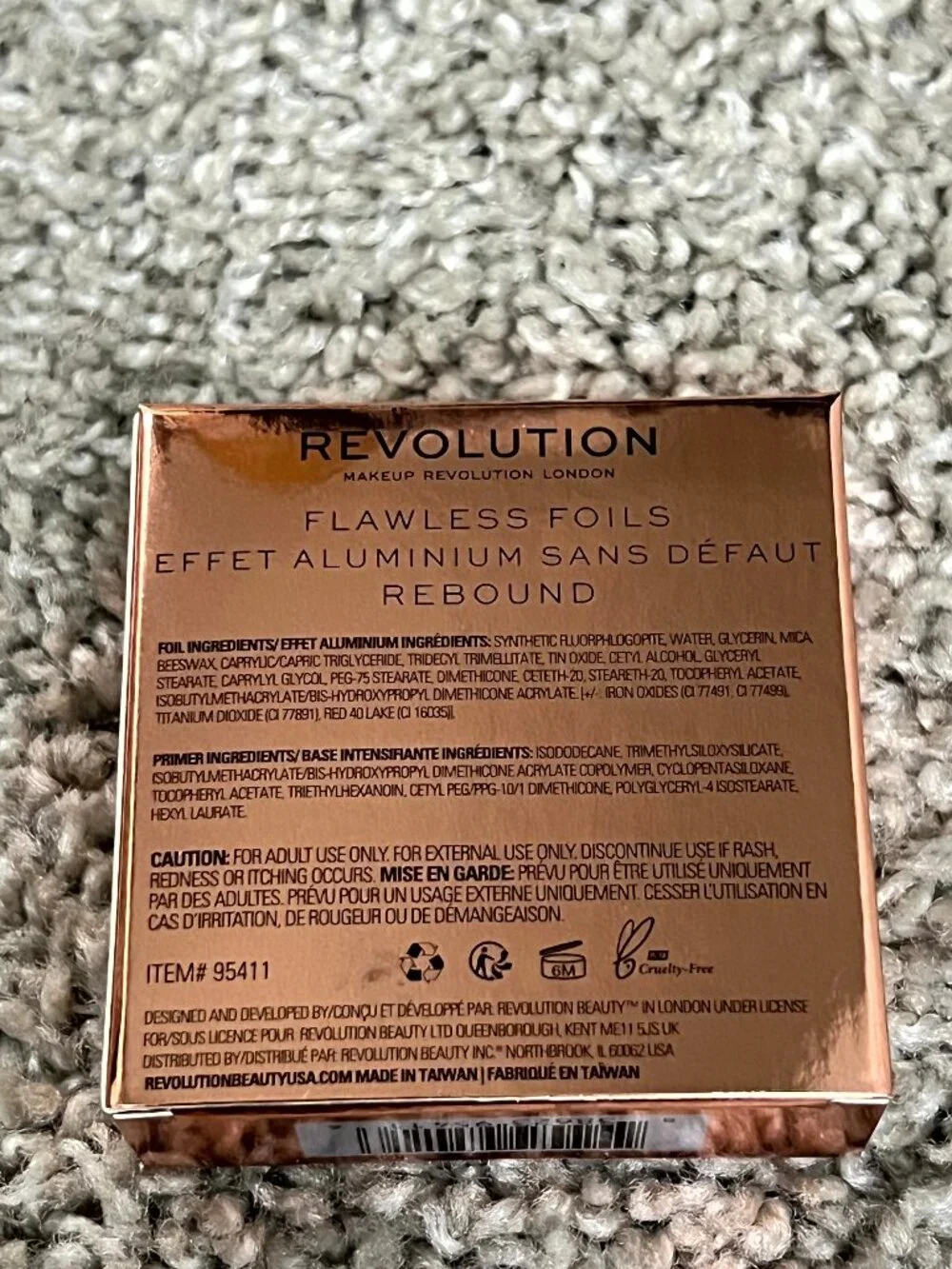 Revolution Flawless Foils Rebound Eyeshadow and Primer Set 3 Pack